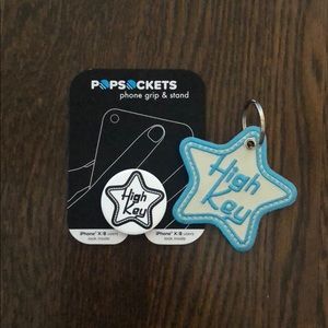 Pop-socket and keychain
